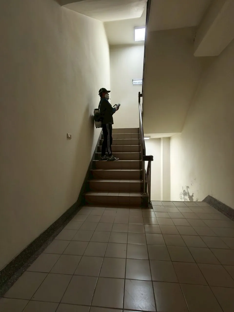 新竹社區大樓，環境大消毒