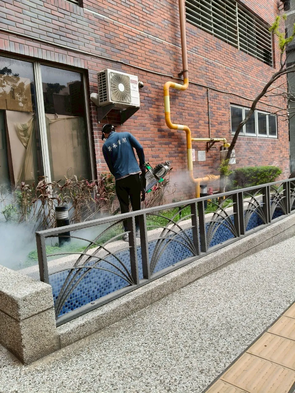 新竹社區大樓，環境大消毒